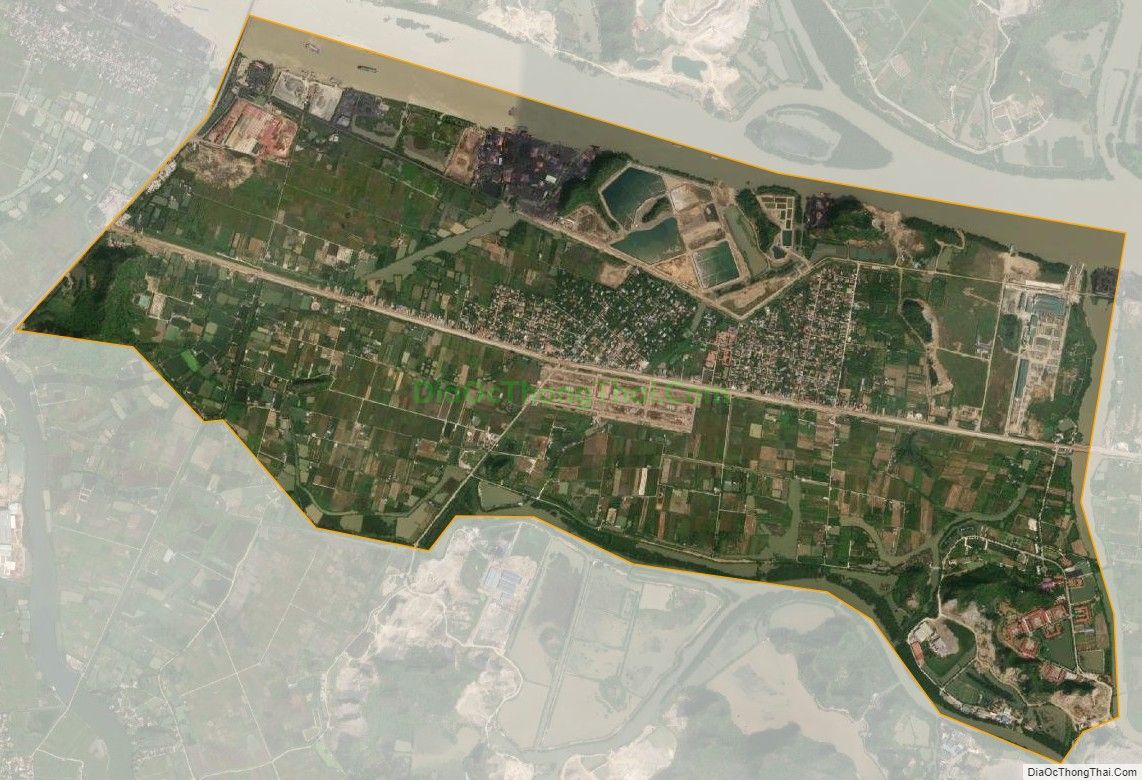 Bản đồ vệ tinh xã Gia Minh, huyện Thủy Nguyên