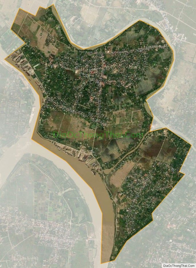 Bản đồ vệ tinh xã Hợp Thành, huyện Thủy Nguyên