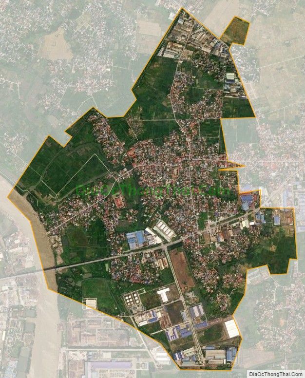 Bản đồ vệ tinh xã Kiền Bái, huyện Thủy Nguyên