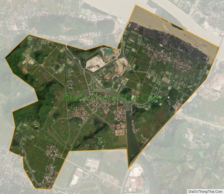 Bản đồ vệ tinh xã Lưu Kỳ, huyện Thủy Nguyên