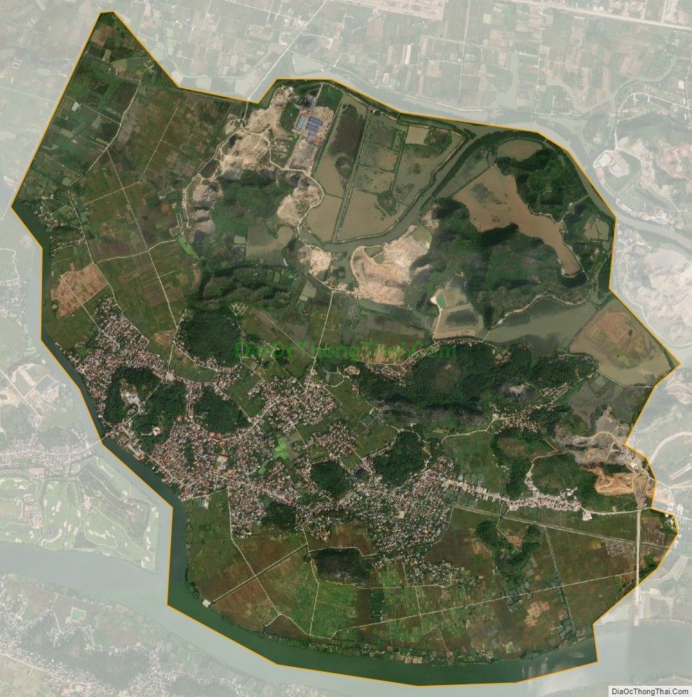 Bản đồ vệ tinh xã Minh Tân, huyện Thủy Nguyên