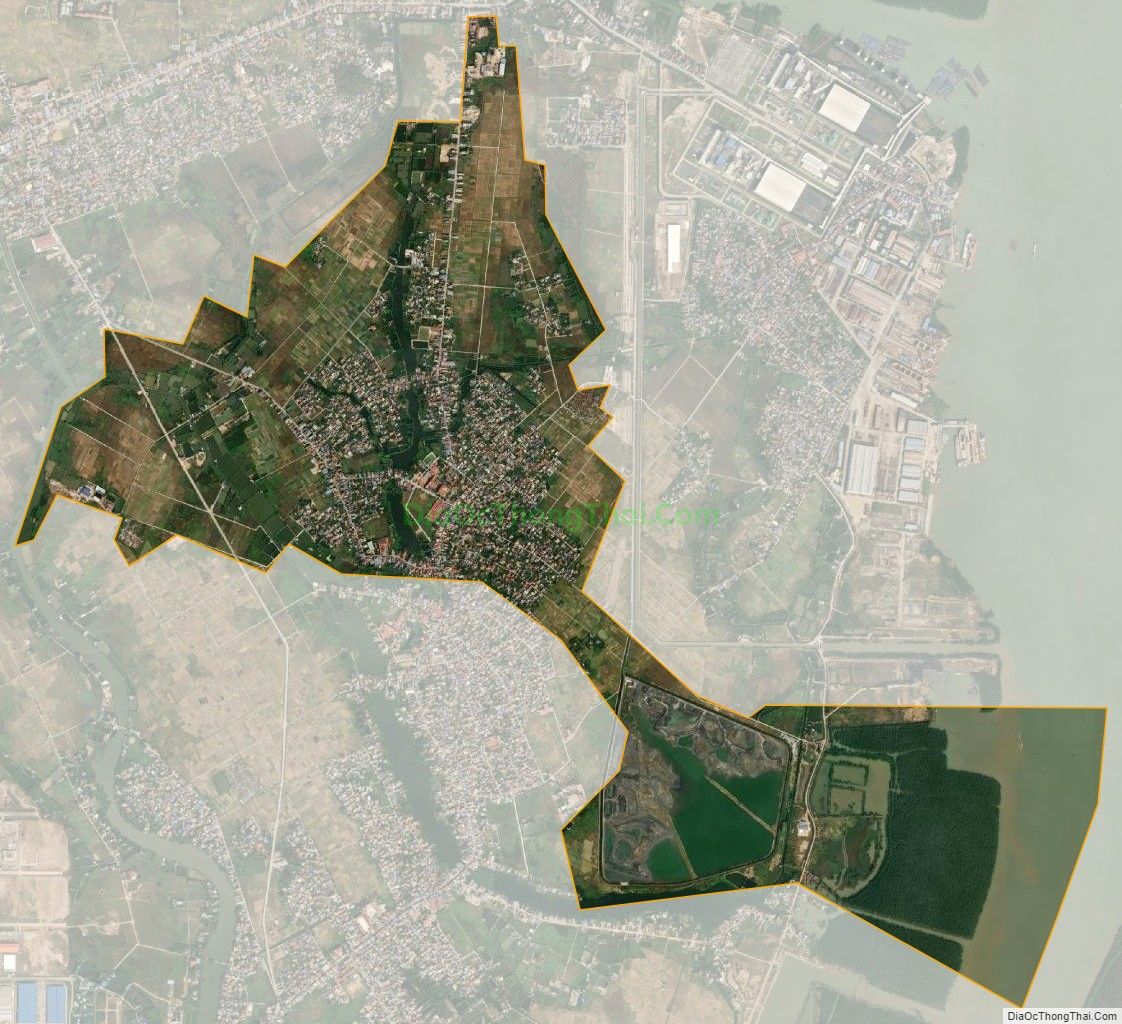 Bản đồ vệ tinh xã Phục Lễ, huyện Thủy Nguyên