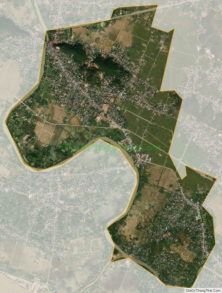 Bản đồ vệ tinh xã Quảng Thanh, huyện Thủy Nguyên