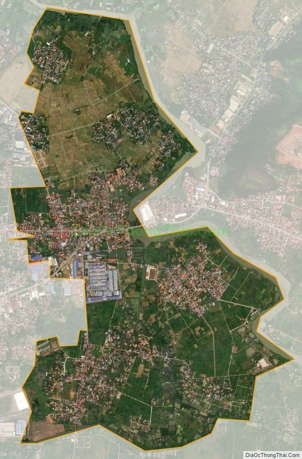 Bản đồ vệ tinh xã Thiên Hương, huyện Thủy Nguyên