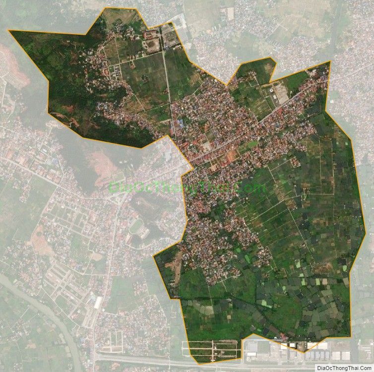 Bản đồ vệ tinh xã Thủy Đường, huyện Thủy Nguyên