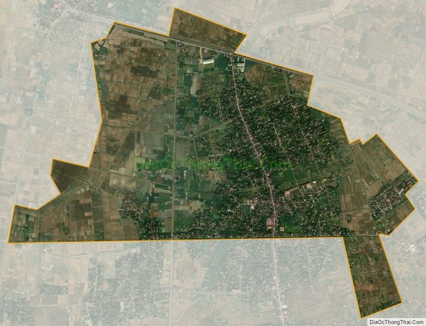 Bản đồ vệ tinh xã Bắc Hưng, huyện Tiên Lãng