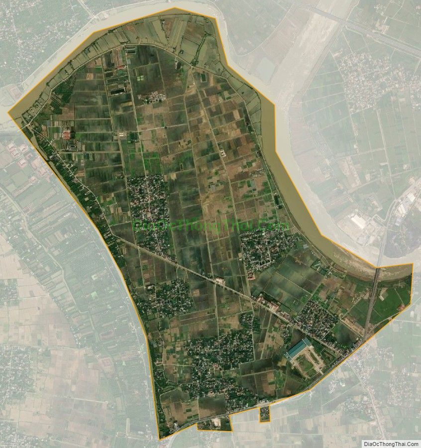 Bản đồ vệ tinh xã Đại Thắng, huyện Tiên Lãng