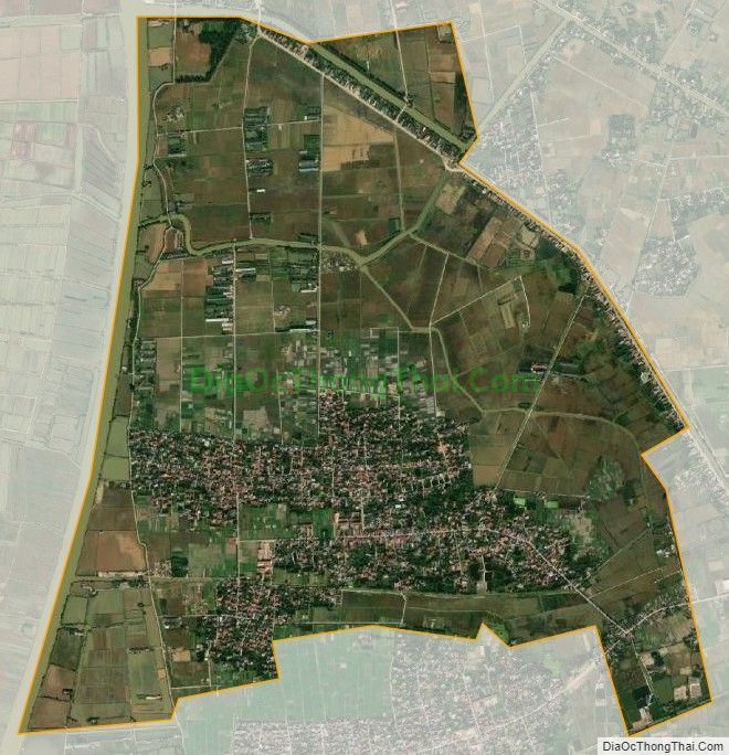 Bản đồ vệ tinh xã Khởi Nghĩa, huyện Tiên Lãng