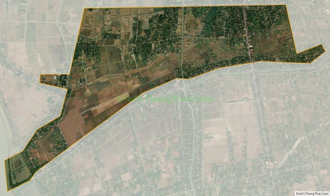 Bản đồ vệ tinh xã Nam Hưng, huyện Tiên Lãng