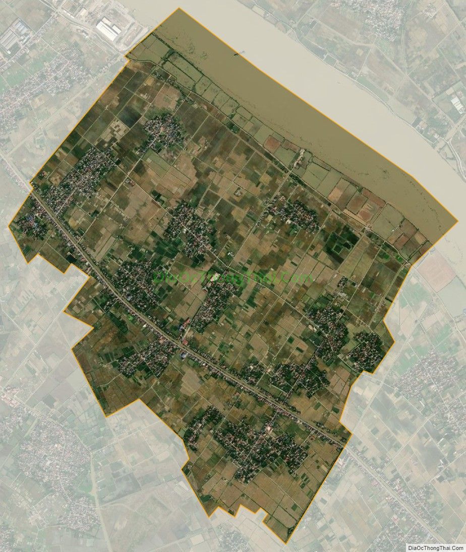 Bản đồ vệ tinh xã Quang Phục, huyện Tiên Lãng