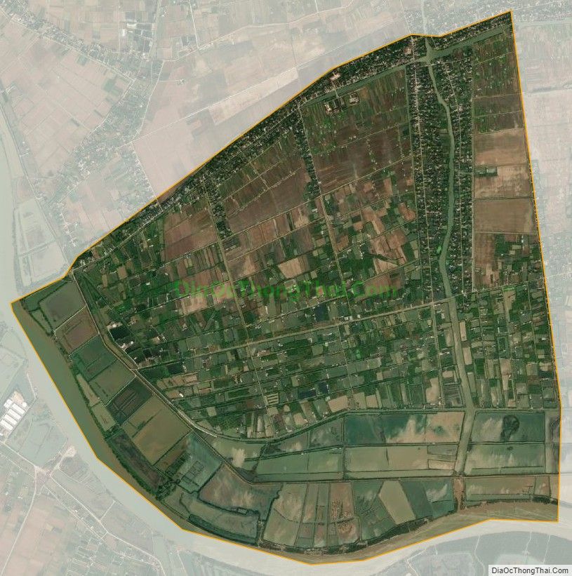 Bản đồ vệ tinh xã Tây Hưng, huyện Tiên Lãng