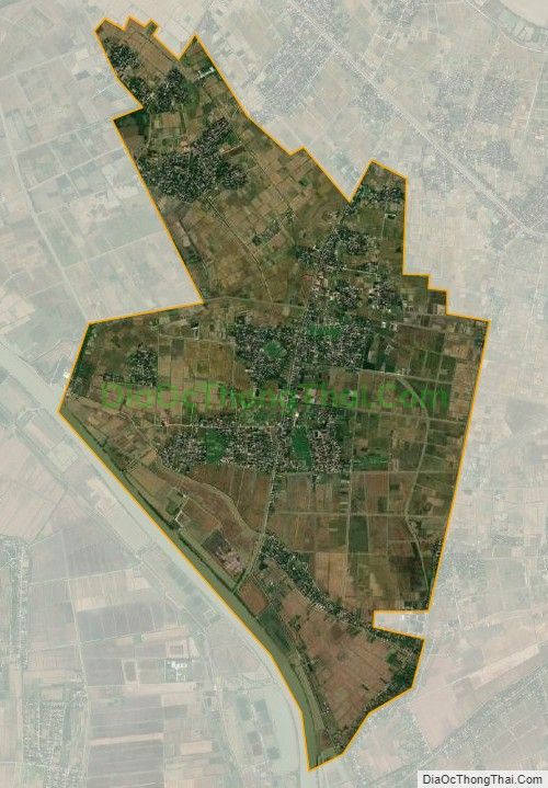 Bản đồ vệ tinh xã Tiên Minh, huyện Tiên Lãng