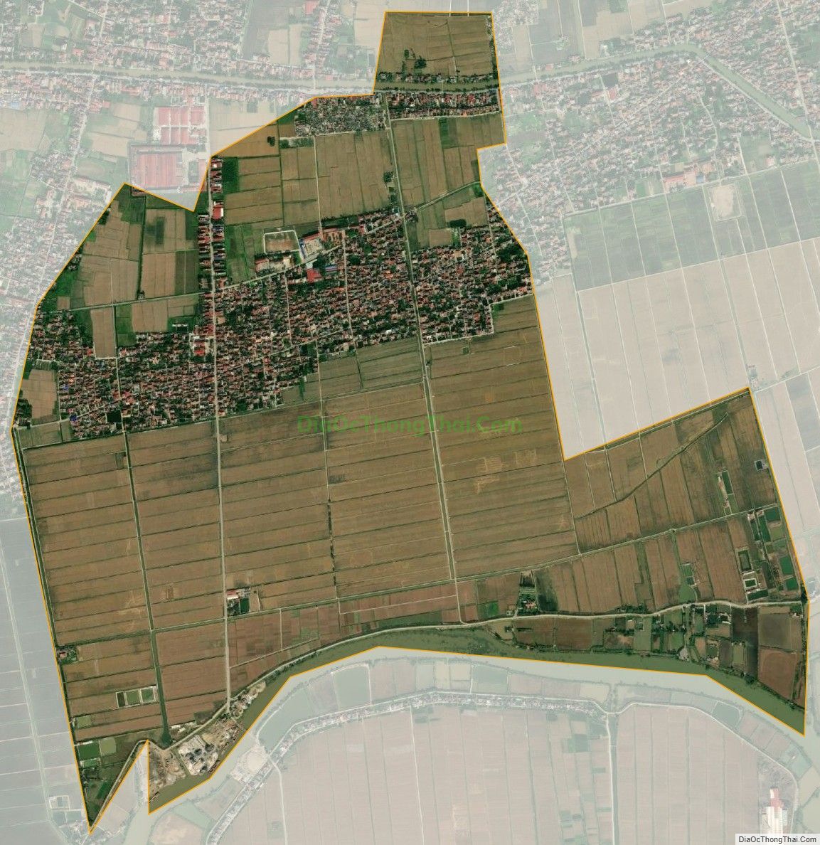 Bản đồ vệ tinh xã Cổ Am, huyện Vĩnh Bảo