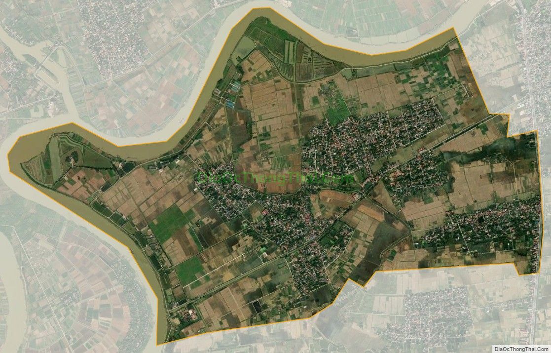 Bản đồ vệ tinh xã Dũng Tiến, huyện Vĩnh Bảo