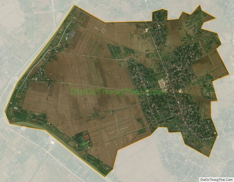 Bản đồ vệ tinh xã Hiệp Hòa, huyện Vĩnh Bảo