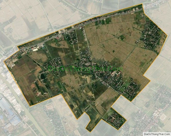 Bản đồ vệ tinh xã Hưng Nhân, huyện Vĩnh Bảo