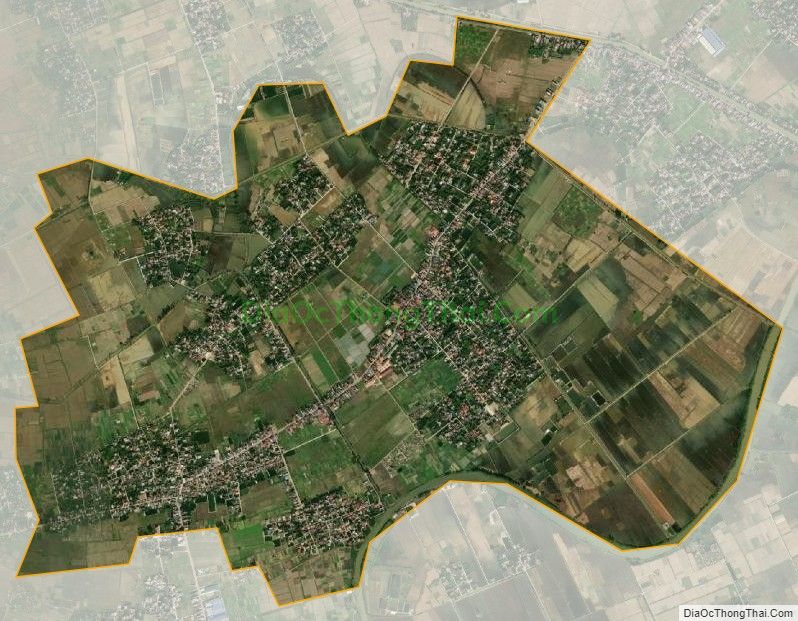 Bản đồ vệ tinh xã Hùng Tiến, huyện Vĩnh Bảo