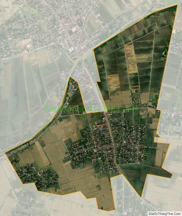 Bản đồ vệ tinh xã Nhân Hòa, huyện Vĩnh Bảo