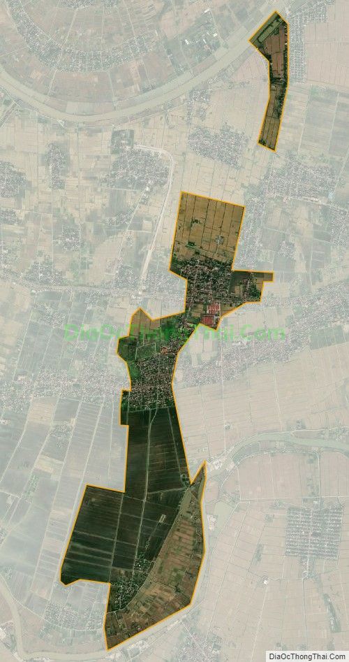 Bản đồ vệ tinh xã Tam Cường, huyện Vĩnh Bảo