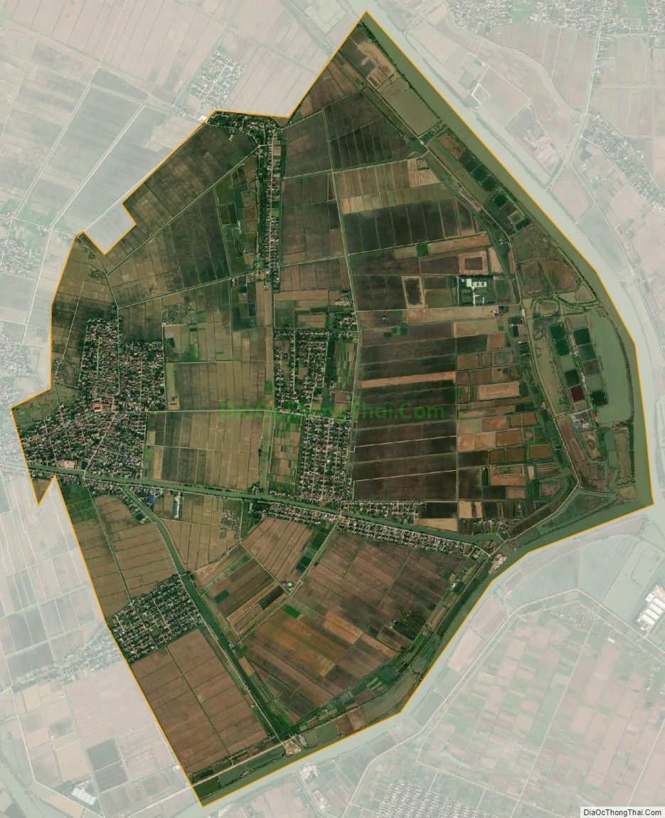 Bản đồ vệ tinh xã Trấn Dương, huyện Vĩnh Bảo