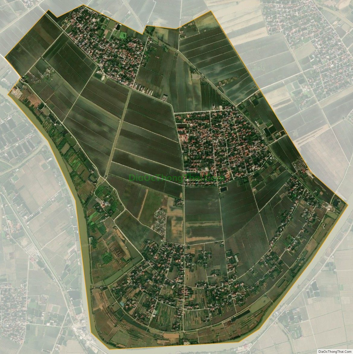 Bản đồ vệ tinh xã Vĩnh Phong, huyện Vĩnh Bảo