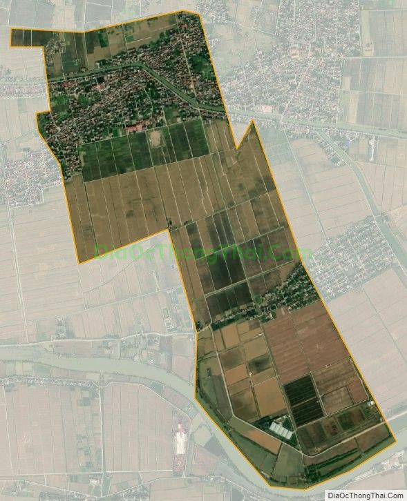 Bản đồ vệ tinh xã Vĩnh Tiến, huyện Vĩnh Bảo