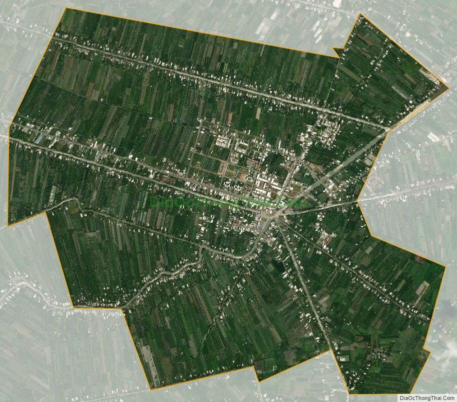 Bản đồ vệ tinh Thị trấn Ngã Sáu, huyện Châu Thành