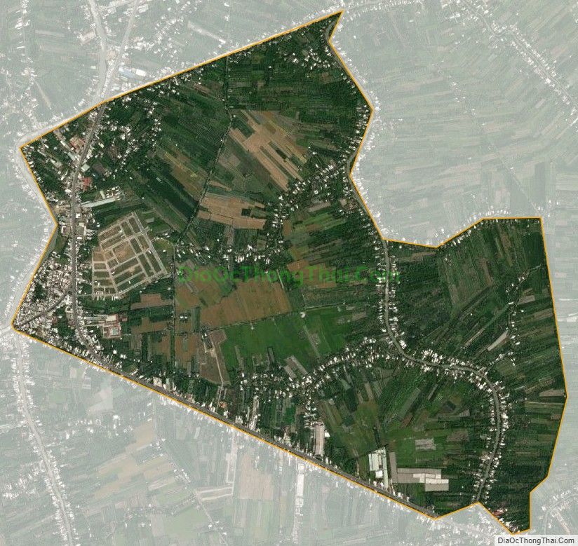 Bản đồ vệ tinh Thị trấn Cái Tắc, huyện Châu Thành A
