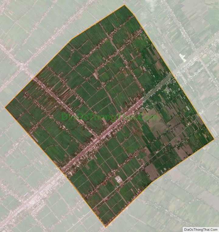 Bản đồ vệ tinh xã Tân Hoà, huyện Châu Thành A