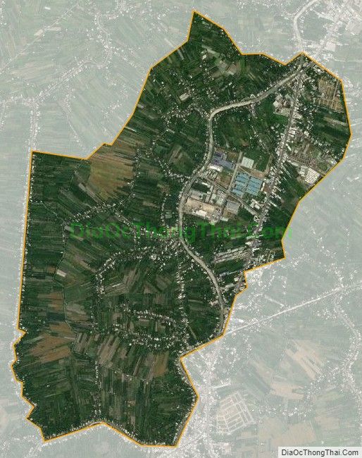 Bản đồ vệ tinh xã Tân Phú Thạnh, huyện Châu Thành A