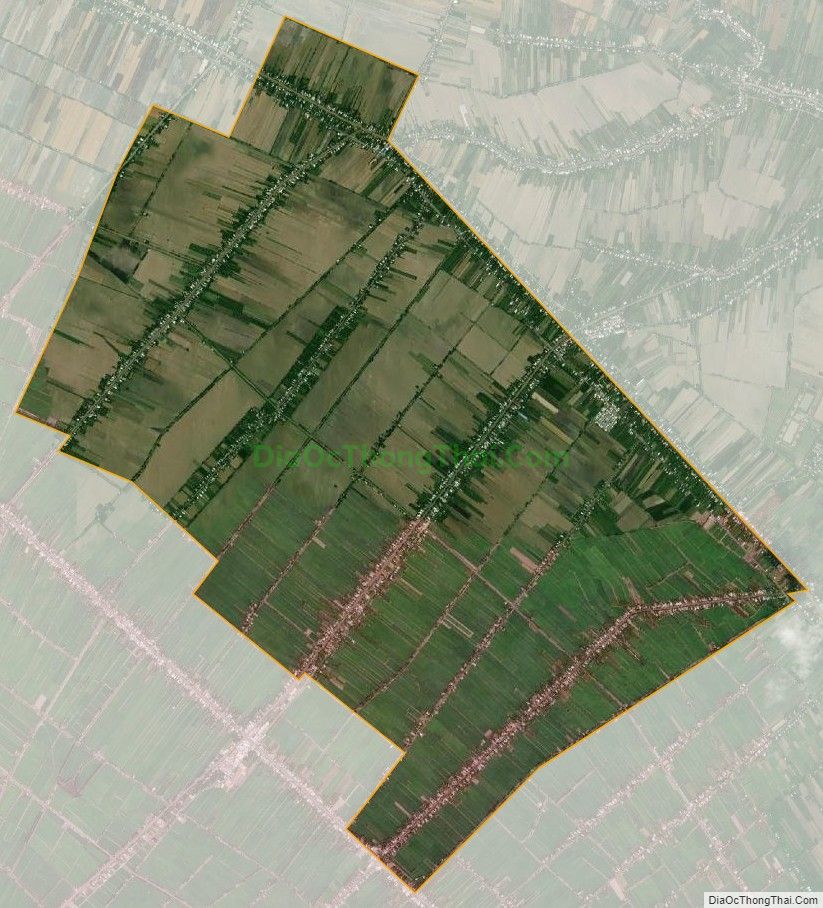 Bản đồ vệ tinh xã Trường Long A, huyện Châu Thành A