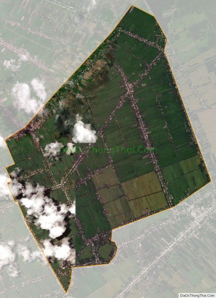 Bản đồ vệ tinh xã Tân Phú, thị xã Long Mỹ