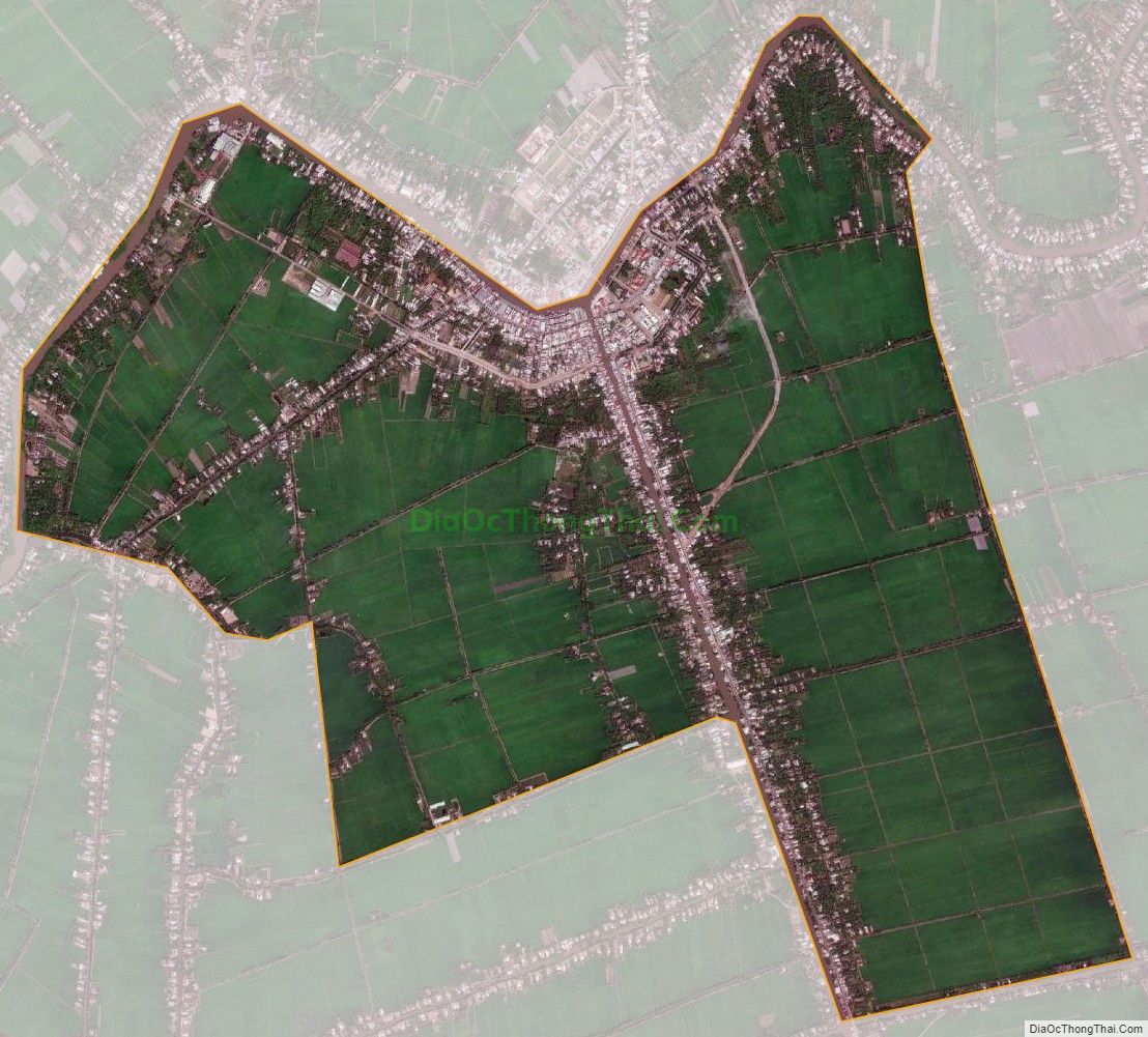 Bản đồ vệ tinh phường Thuận An, thị xã Long Mỹ