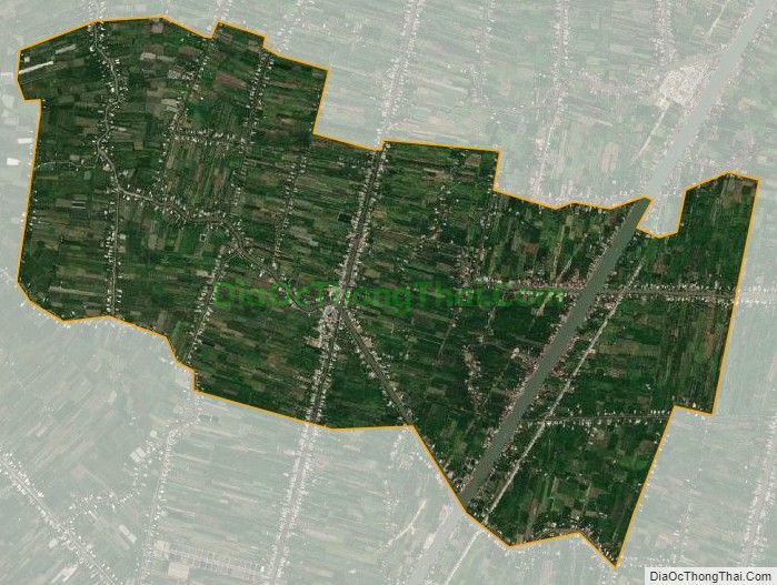 Bản đồ vệ tinh xã Tân Thành, thành phố Ngã Bảy