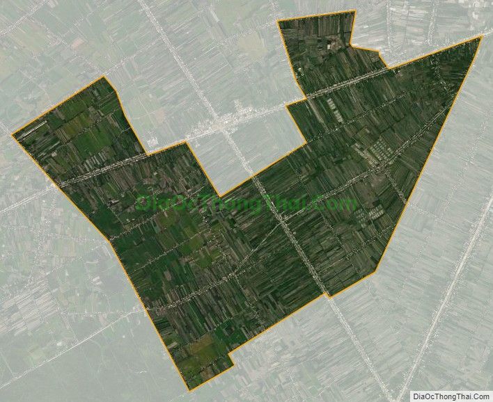Bản đồ vệ tinh xã Hiệp Hưng, huyện Phụng Hiệp