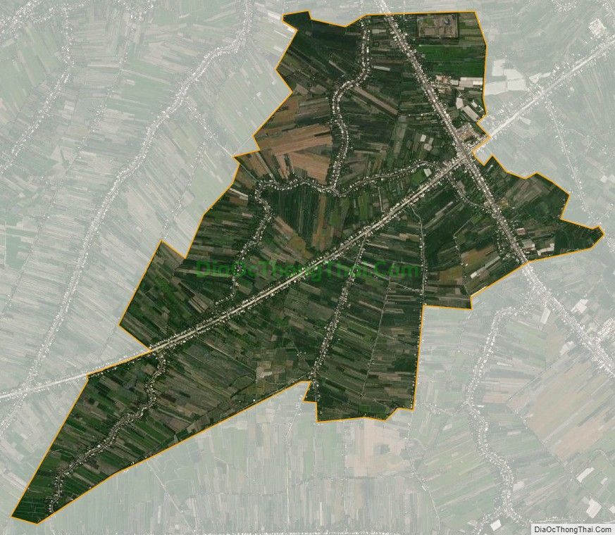 Bản đồ vệ tinh xã Tân Long, huyện Phụng Hiệp
