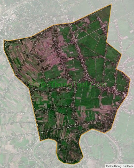 Bản đồ vệ tinh xã Hỏa Lựu, thành phố Vị Thanh
