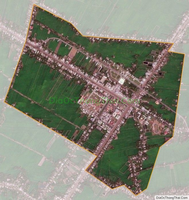 Bản đồ vệ tinh Thị trấn Nàng Mau, huyện Vị Thủy