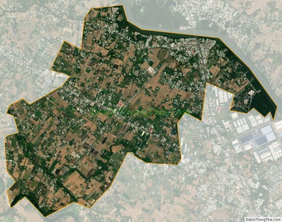 Bản đồ vệ tinh xã Quy Đức, huyện Bình Chánh