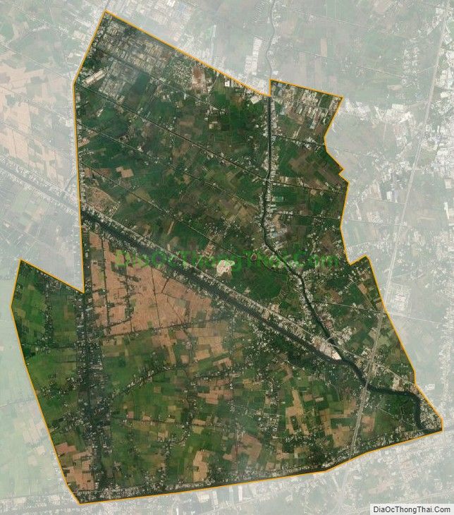 Bản đồ vệ tinh xã Tân Nhựt, huyện Bình Chánh
