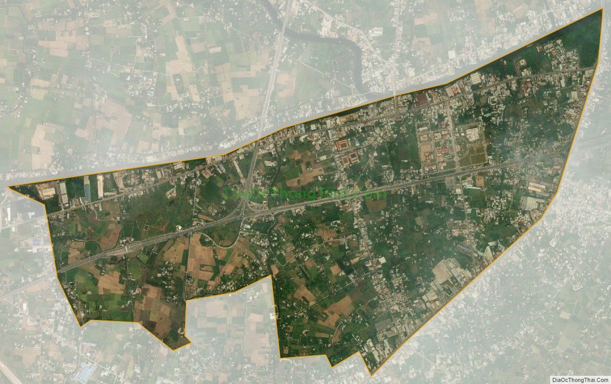 Bản đồ vệ tinh Thị trấn Tân Túc, huyện Bình Chánh