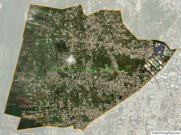 Bản đồ vệ tinh xã Vĩnh Lộc A, huyện Bình Chánh