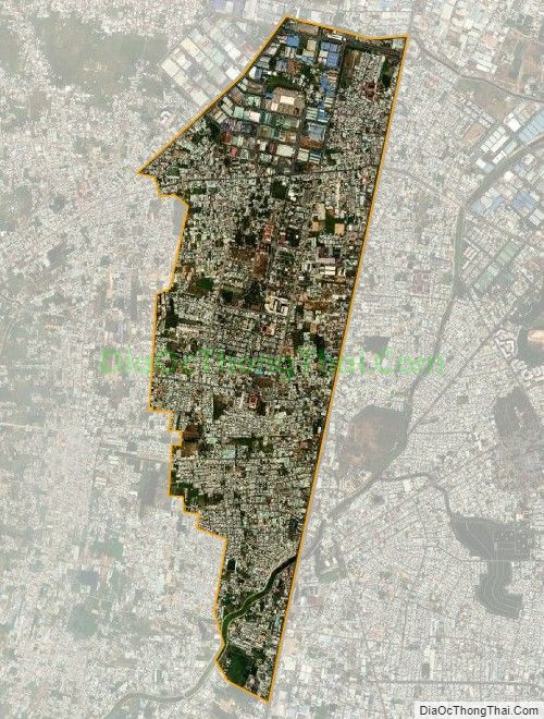 Bản đồ vệ tinh phường Bình Hưng Hòa B, quận Bình Tân
