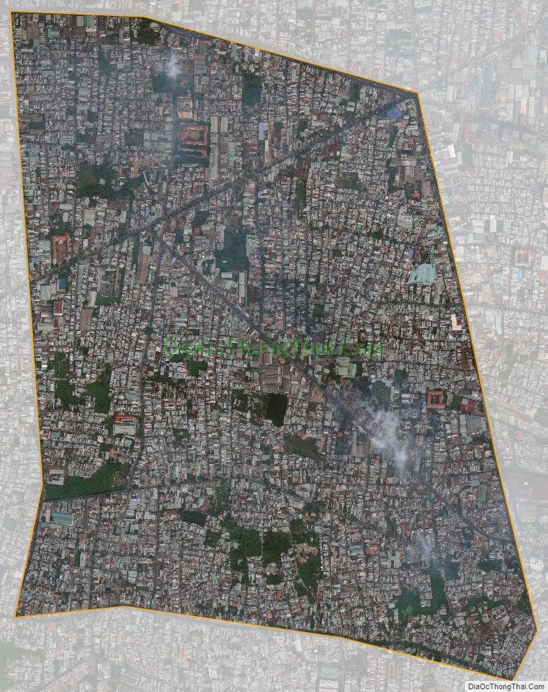 Bản đồ vệ tinh phường Bình Trị Đông, quận Bình Tân