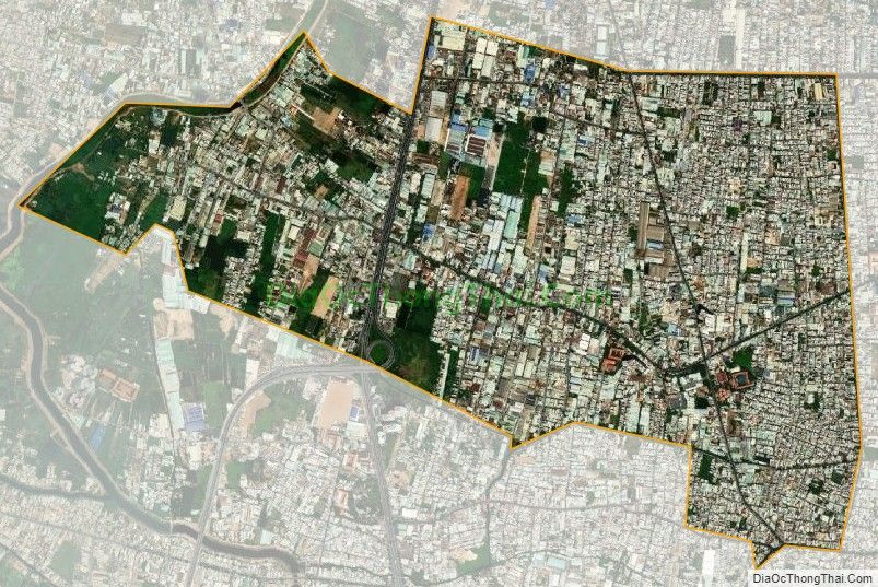 Bản đồ vệ tinh phường Bình Trị Đông A, quận Bình Tân
