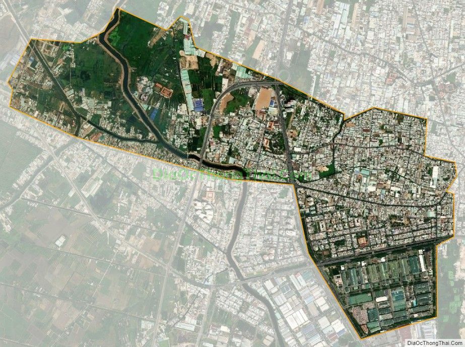 Bản đồ vệ tinh phường Tân Tạo, quận Bình Tân