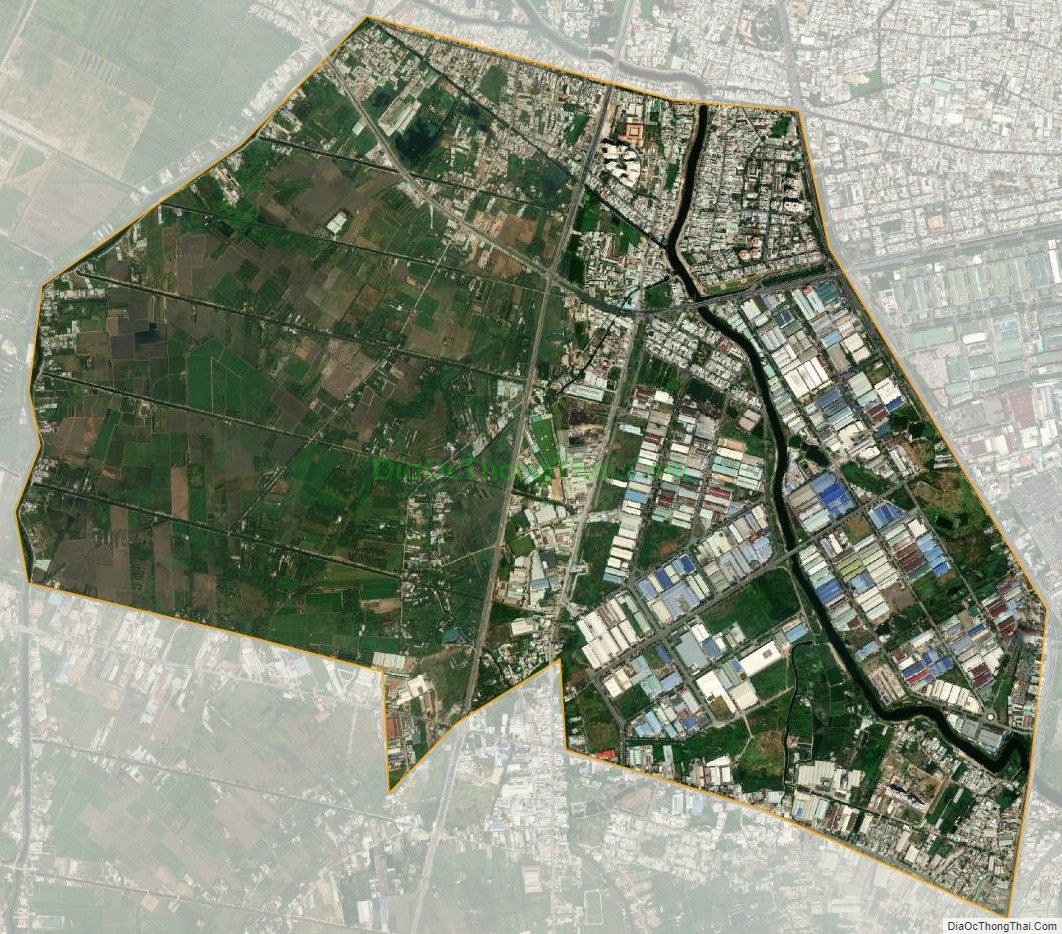 Bản đồ vệ tinh phường Tân Tạo A, quận Bình Tân