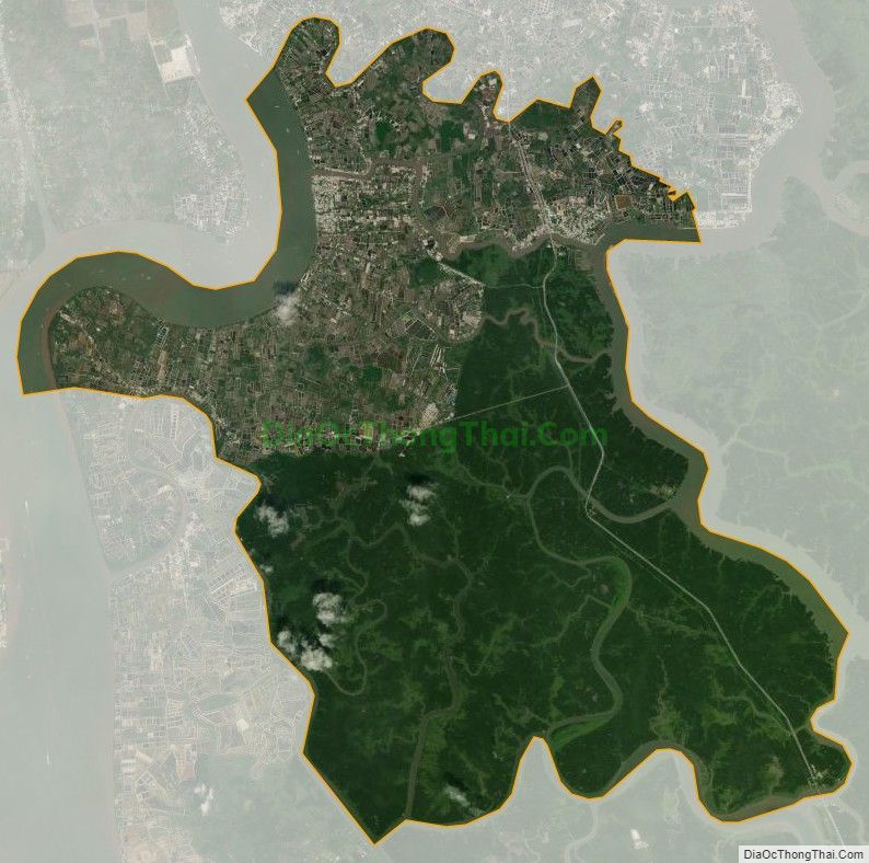 Bản đồ vệ tinh xã An Thới Đông, huyện Cần Giờ