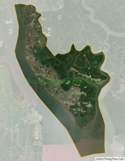 Bản đồ vệ tinh xã Lý Nhơn, huyện Cần Giờ