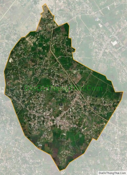 Bản đồ vệ tinh xã Phước Thạnh, huyện Củ Chi
